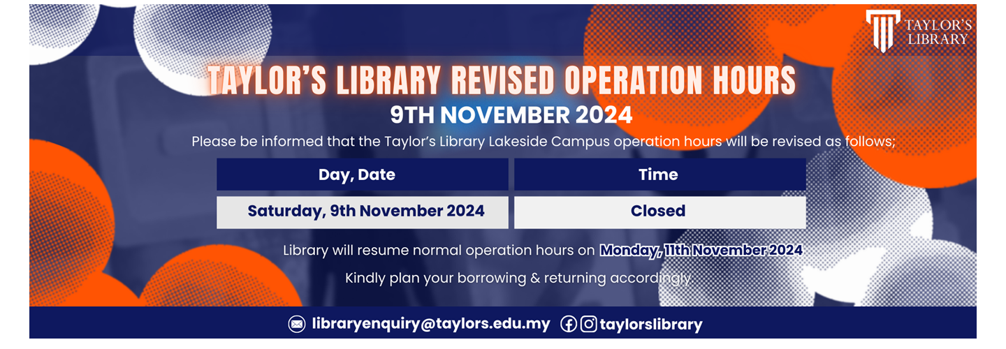 Saturday Revised Operation Hours