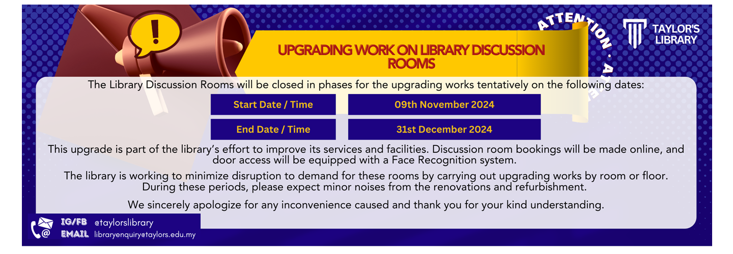 Discussion Room Booking Upgrade