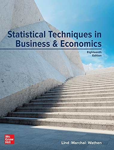 Statistical techniques in business & economics 